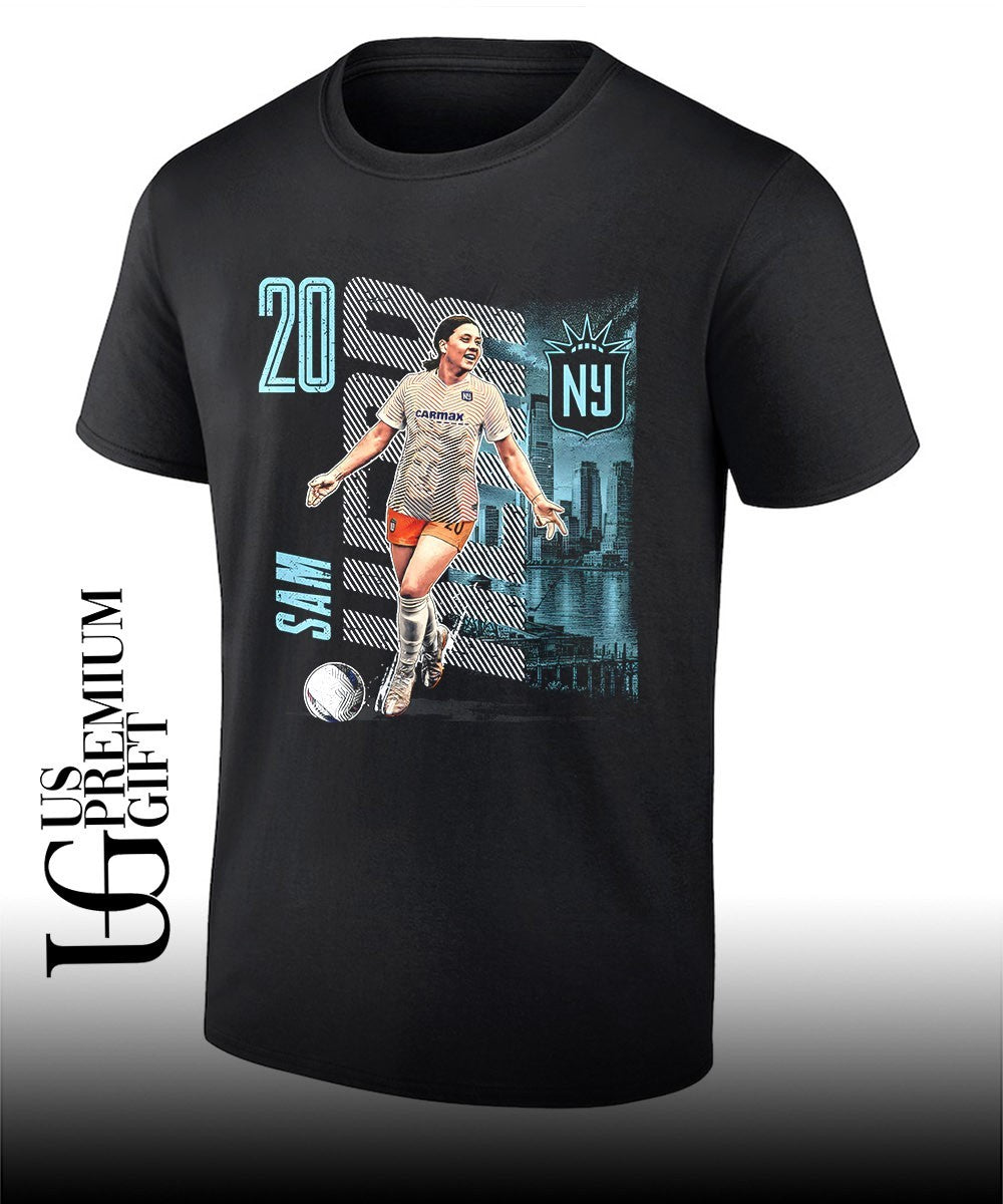 Sam Kerr Gotham FC Skyline City graphic shirt