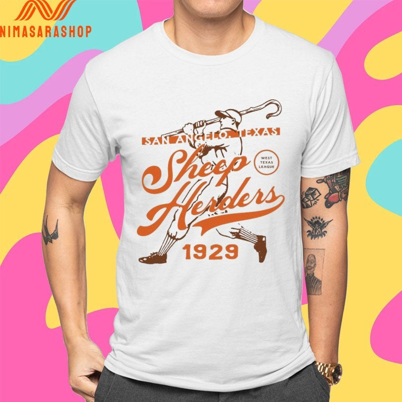 San Angelo Texas Sheep Herders 1929 West Texas League Shirts