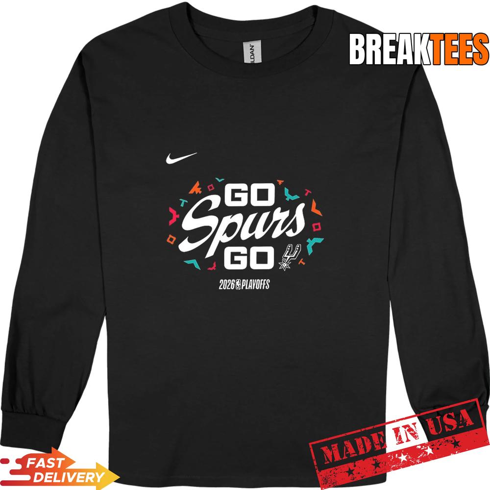 San Antonio Go Spurs Go 2026 NBA Playoffs Nike T-Shirt