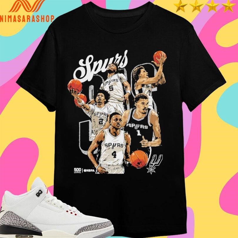San Antonio Spurs 2026 Starting 5 Shirts