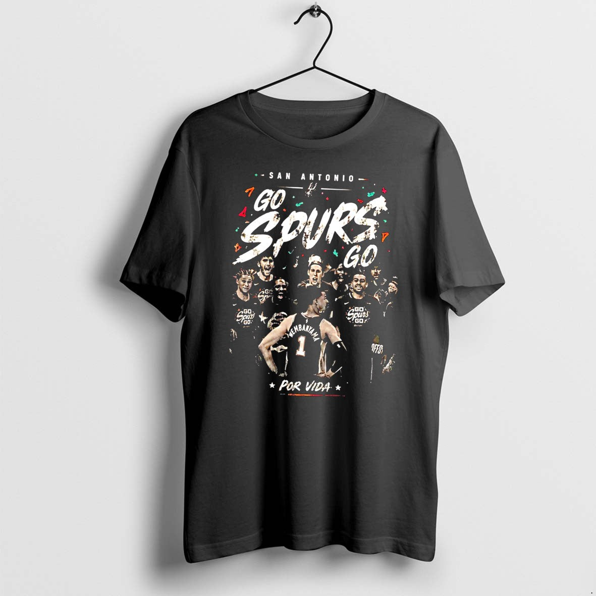 San Antonio Spurs Wembanyama Por Vida Go Spurs Tee Tshirts Sweater Hoodie Jpg