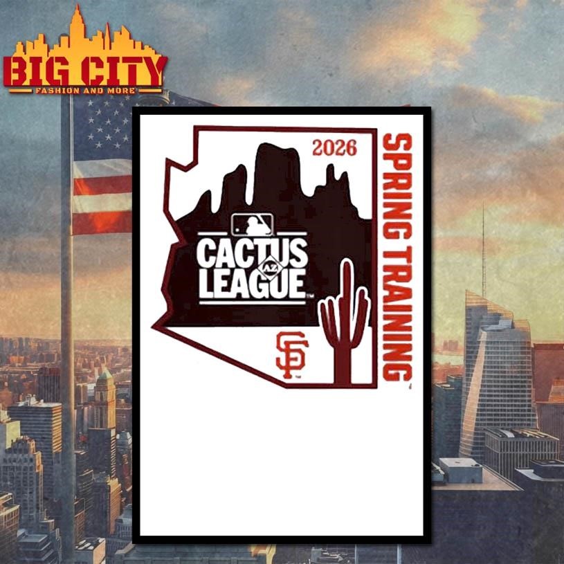 San Francisco Giants 2026 Spring Training Cactus League Influx Ball Bold Shirt