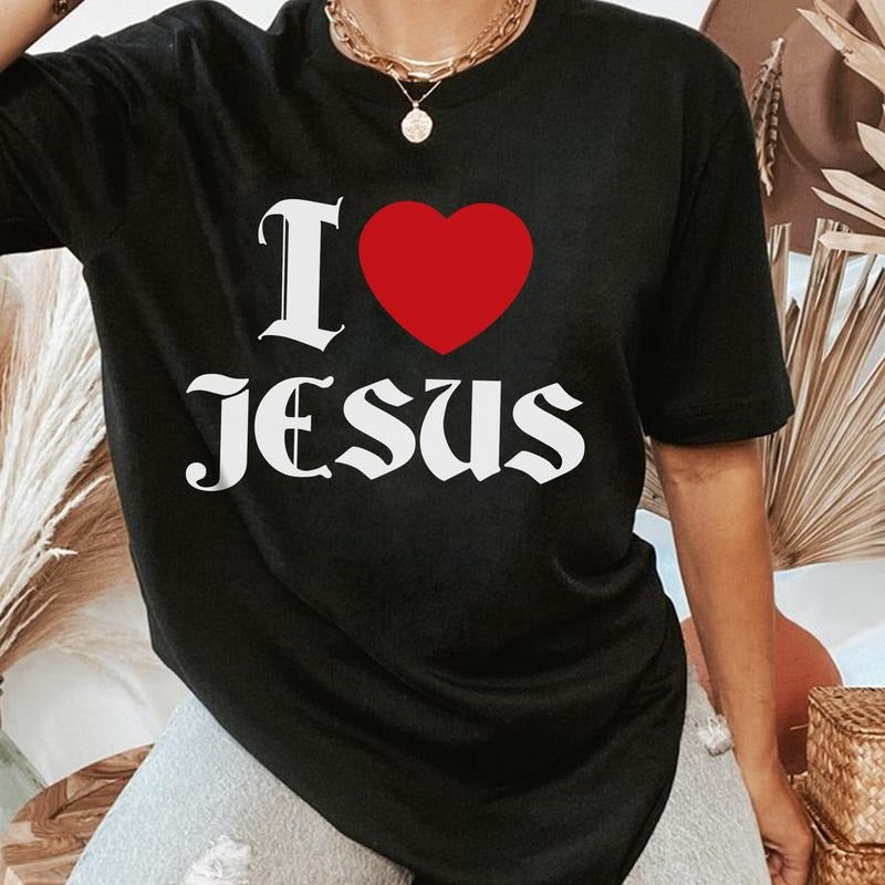 Sandjest Christian T-Shirt I Love Jesus Gift for Christians Jesus Lover Bible Lover Hoodie, Sweatshirt | UrbanDripWear.com