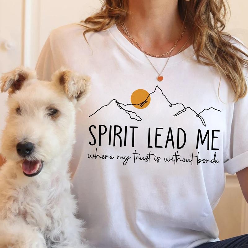 Sandjest Christian T-Shirt Spirit Lead Me Gift for Jesus Lover Bible Lover Hoodie, Sweatshirt | UrbanDripWear.com