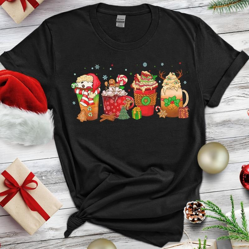 Sandjest Christmas Hot Cocoa Shirt Gift for Women Men Girl Boy on Xmas Hoodie, Sweatshirt | UrbanDripWear.com