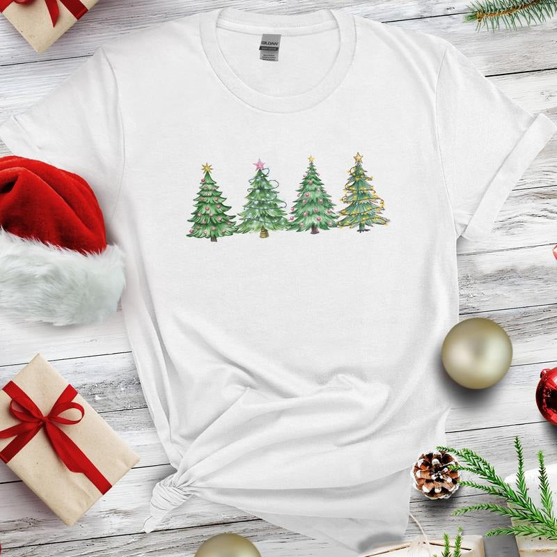 Sandjest Christmas Tree Shirt Holiday Sweaters for Women Christmas Tee Christmas Sweatshirt Holiday Tee Christmas Gift...