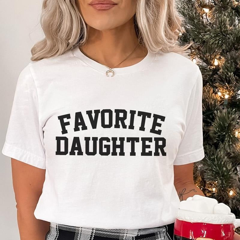 Sandjest Daughters T-Shirt Favorite Daughter Gift for Women Girl Friends Hoodie, Sweatshirt | UrbanDripWear.com