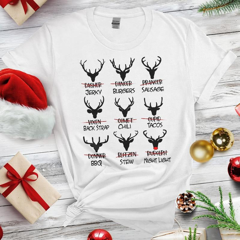 Sandjest Funny Christmas Shirt Cotton Polyeste Shirt for Women Men Friends on Xmas Hoodie, Sweatshirt | UrbanDripWear.com