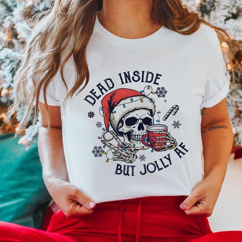 Sandjest Funny Xmas Shirt Skull Christmas Gift for Girl Women Friends christmas shirt Hoodie, Sweatshirt | UrbanDripWear.com