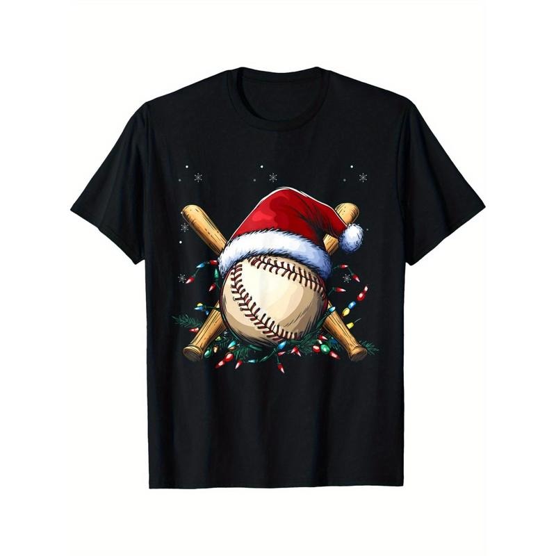Santa Sports Design For Men Boys Christmas Baseball Player T-Shirt made in usa Hoodie, Sweatshirt | UrbanDripWear.com