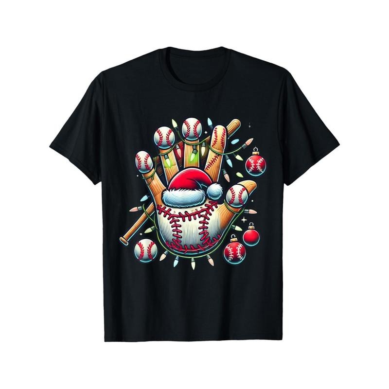 Santa Sports Design For Men Christmas Baseball Player T-Shirt made in usastyle{n002}2 Hoodie, Sweatshirt | UrbanDripWear.com