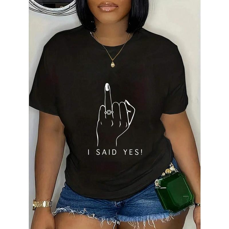 Sassy T - Shirt with 'I SAID YES!' Message and Bold Finger Gesture for Trendsetters Hoodie, Sweatshirt | UrbanDripWear.com