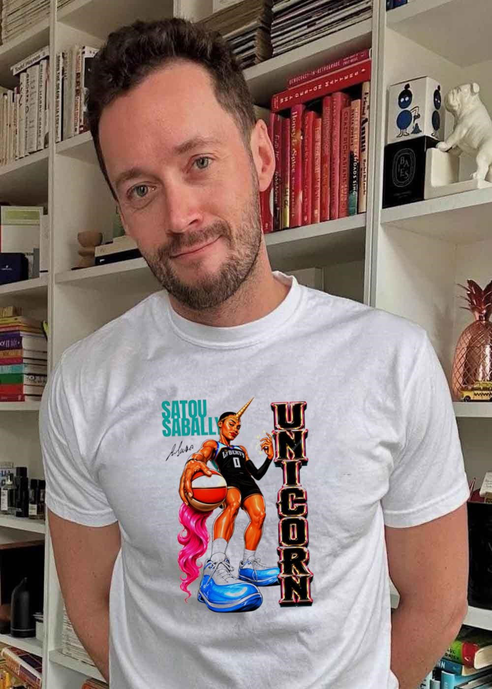 Satou Sabally Unicorn Basketball Liberty T-Shirt