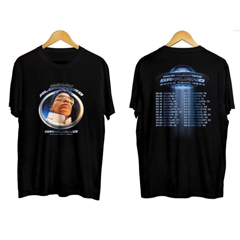 Saturno T-Shirt Rauw Alejandro World Tour Shirt Hoodie, Sweatshirt | UrbanDripWear.com
