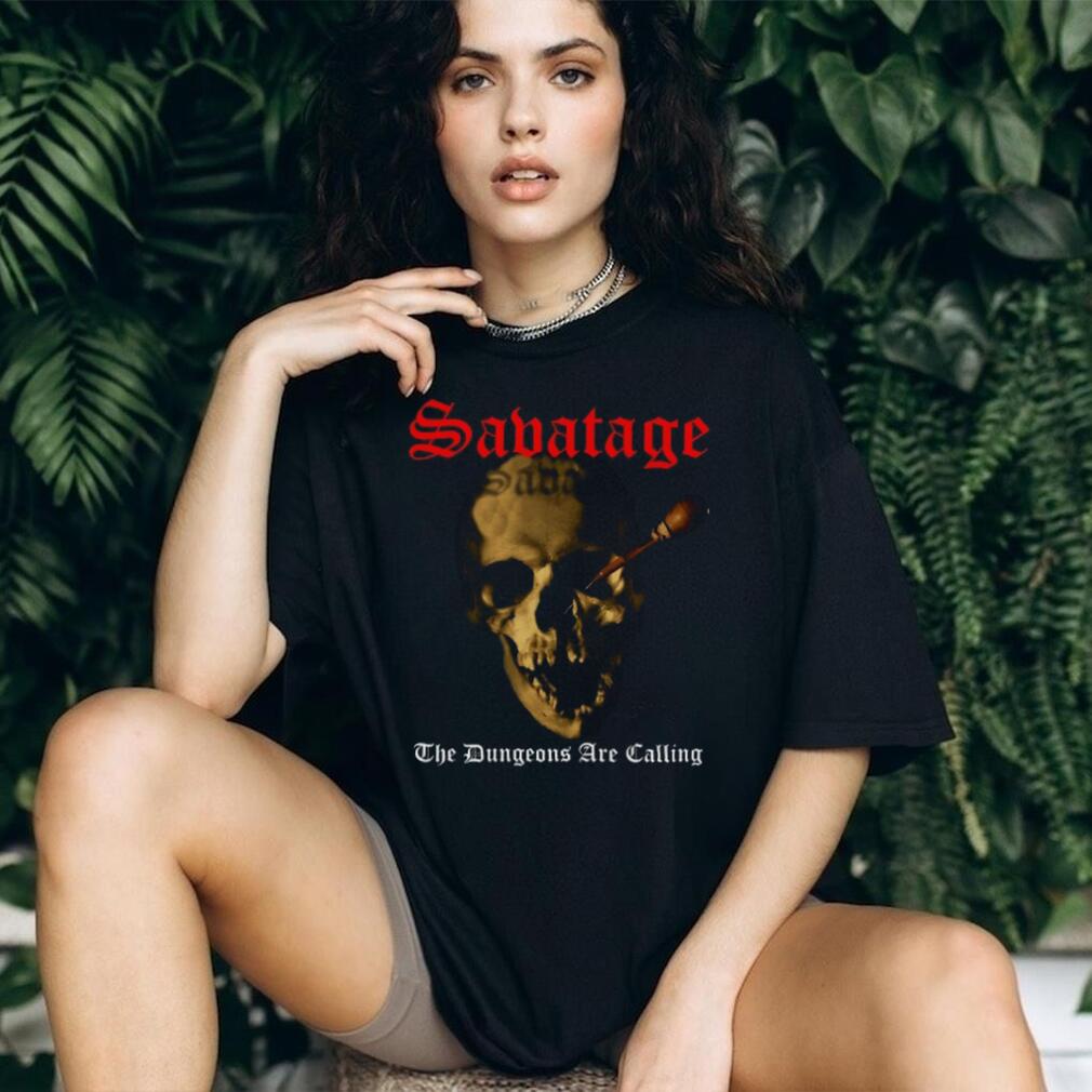 Savatage The Dungeons Are Calling Skull Graphic T Shirt