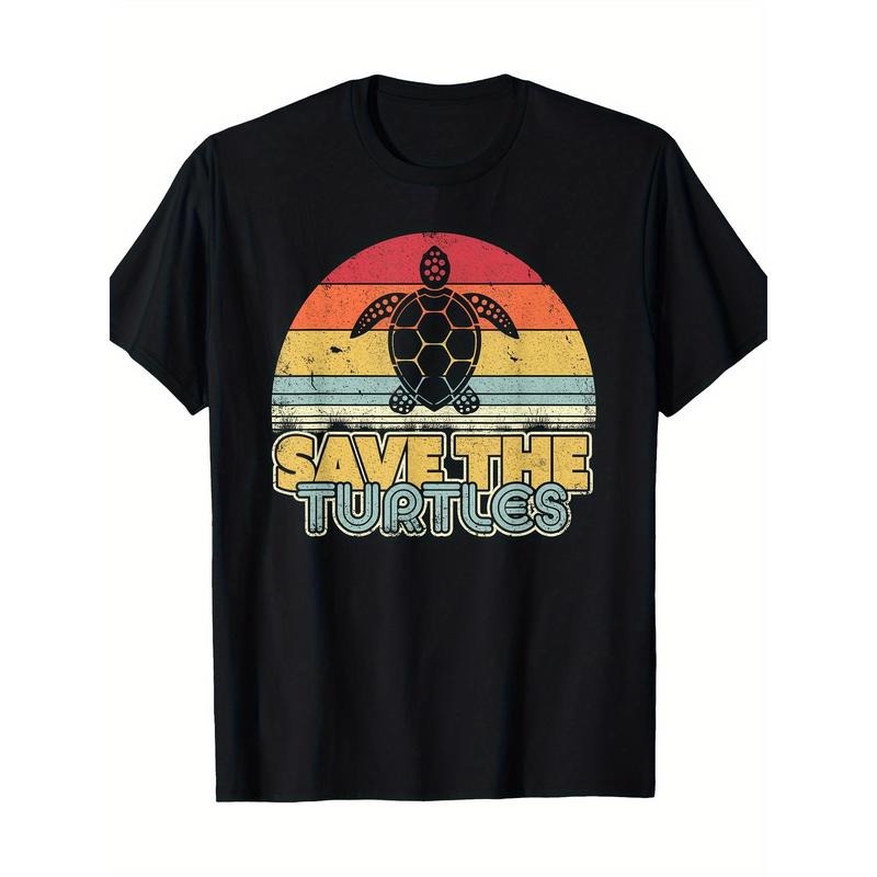 Save The Turtles Shirt. Retro Style Turtle T-Shirt 100% Cotton Made in USA Hoodie, Sweatshirt | UrbanDripWear.com