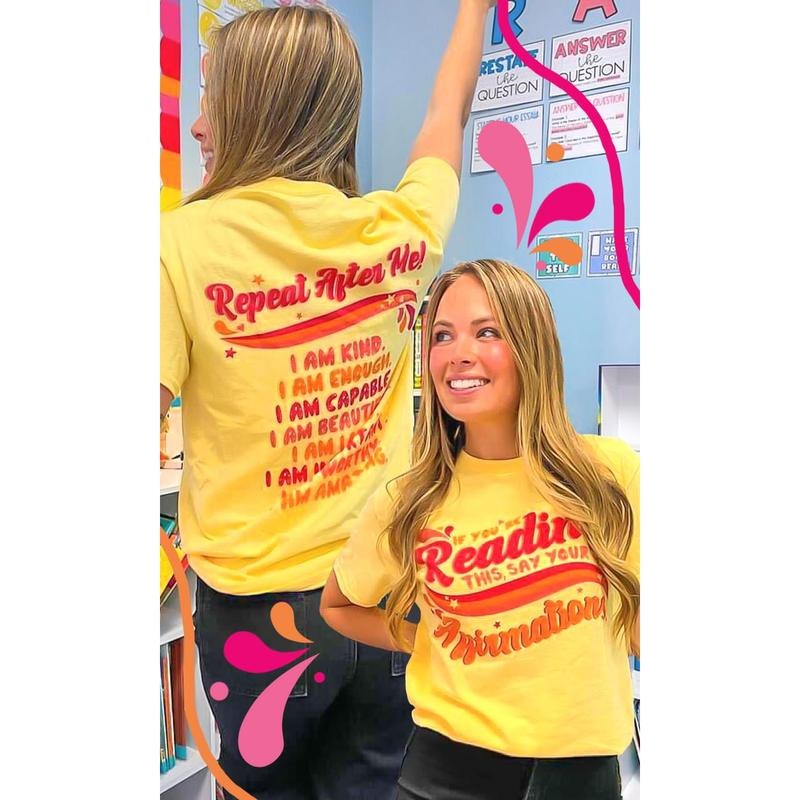 Say Your Affirmations Graphic Shirt Hoodie, Sweatshirt | UrbanDripWear.com