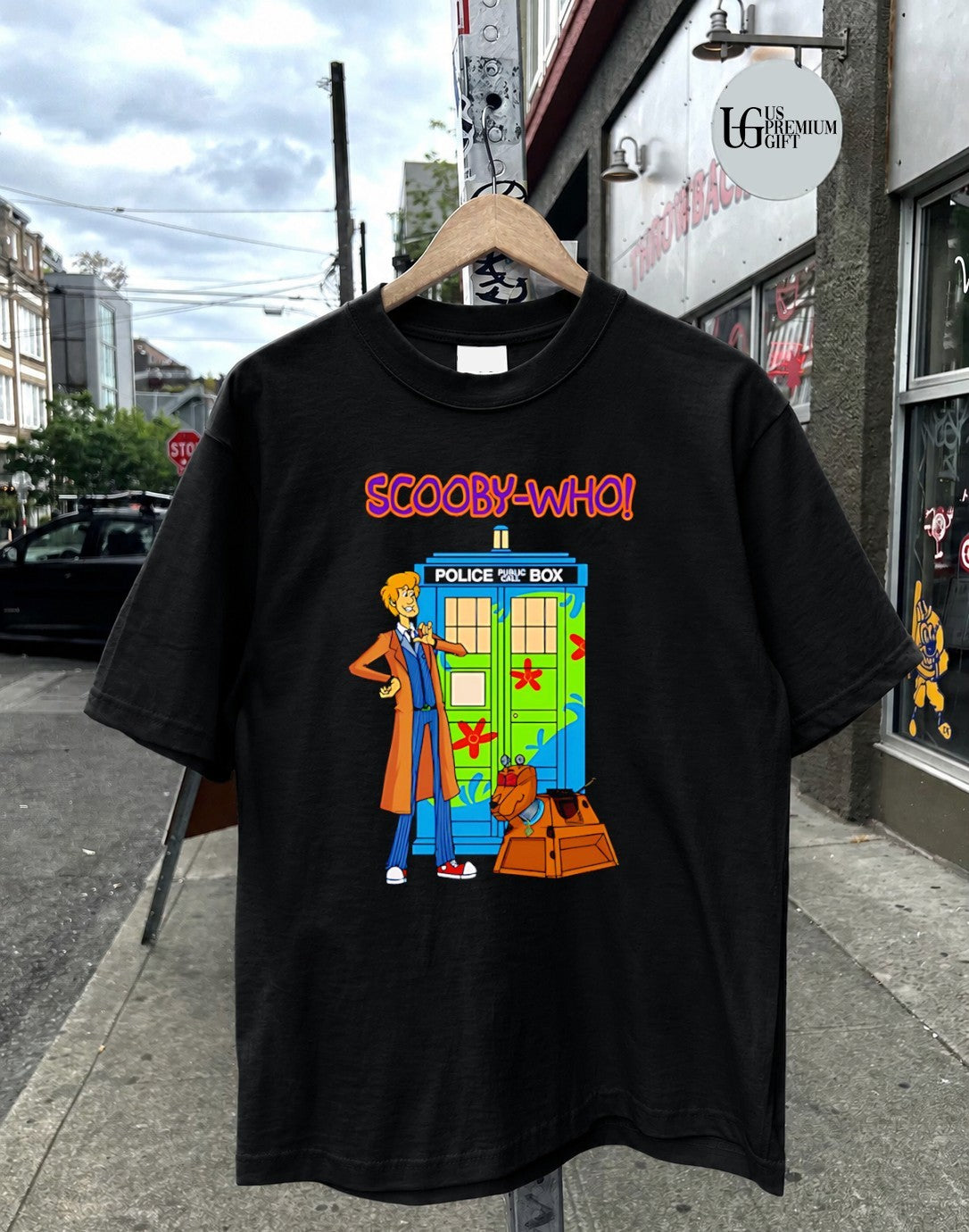 Scooby Who Police Public Call Box shirt