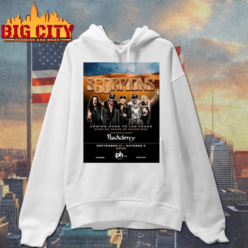 Scorpions Return To PH Live At Planet Hollywood Las Vegas Coming Home World Tour On September 17 – October 3 2026 Poster Shirt