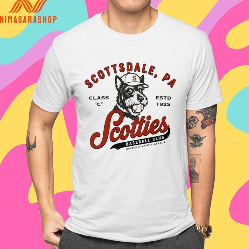 Scottsdale Pa Scotties Baseball Club Middle Atlantic League Class C Estd 1925 Shirts