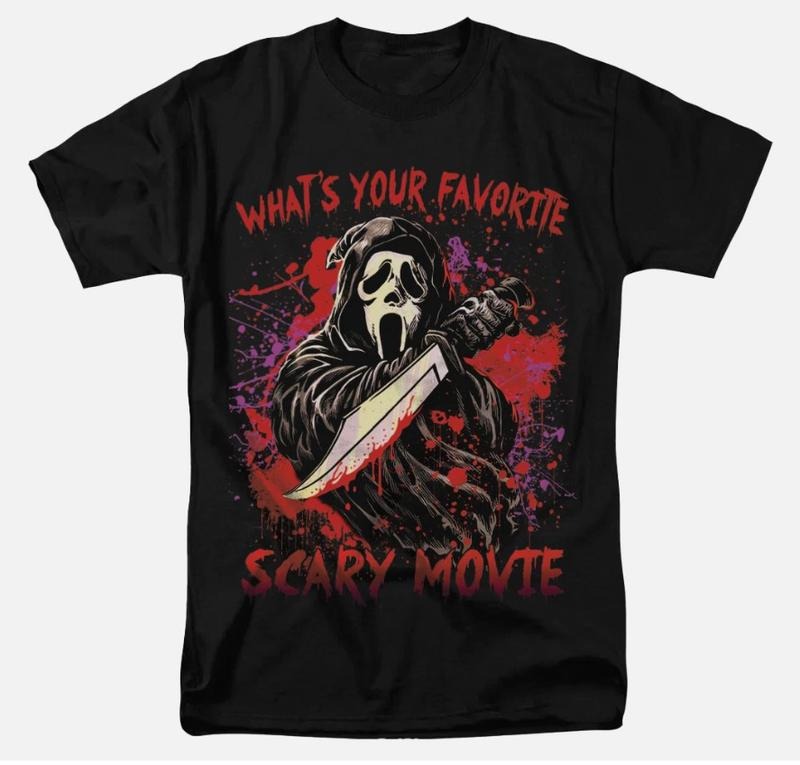 Scream Ghostface 90s Holloween Horror Movie vtg Graphic design T-Shirt Hoodie, Sweatshirt | UrbanDripWear.com