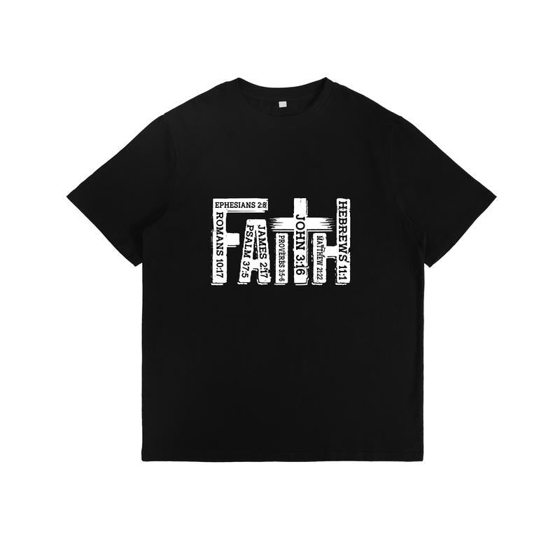 Scripture - Inspired T - Shirt: "Faith" Artfully Crafted with Iconic Bible Verses Hoodie, Sweatshirt | UrbanDripWear.com