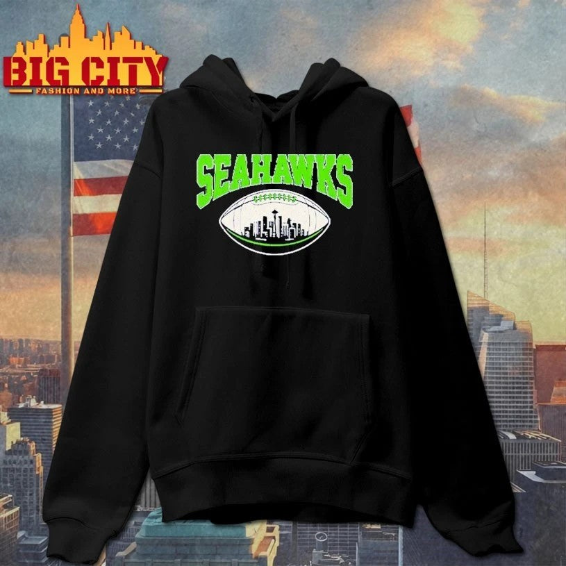 Sea Hawks Go Sea Hawks baseball skyline t-shirt