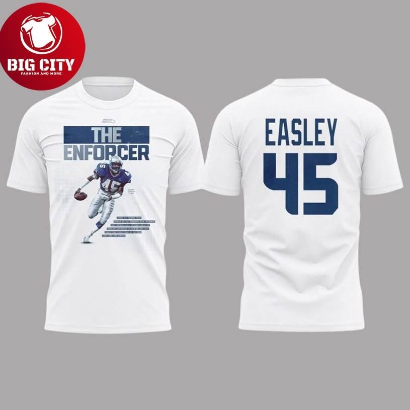 Seahawks Kenny Easley #45 Tribute Two Sided Shirt