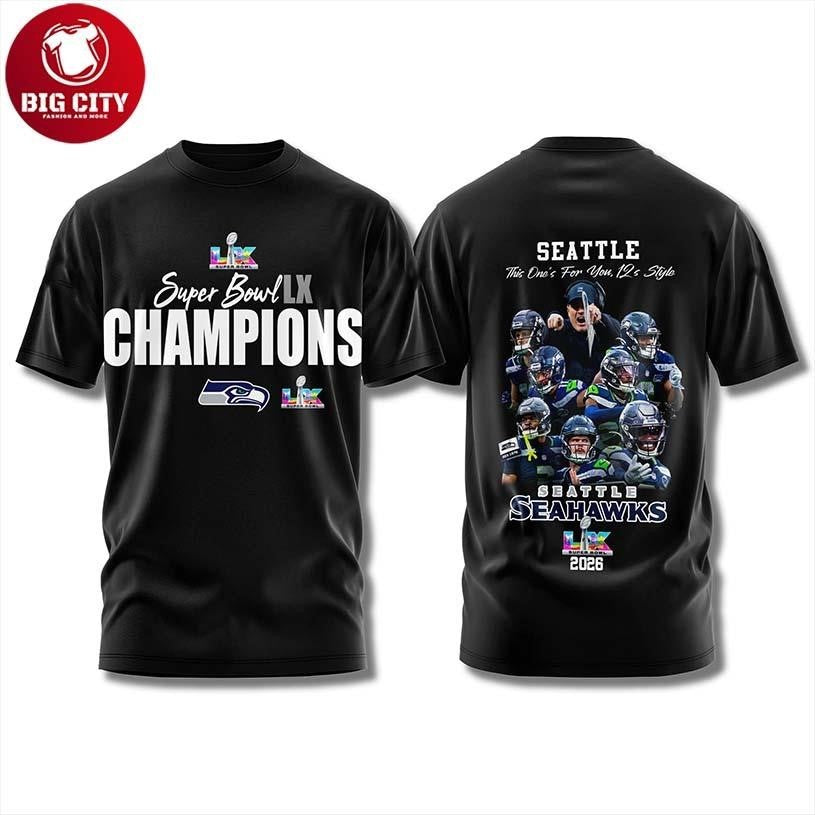Seahawks SBLX Champions This One’s For You 12s Two Sided Shirt