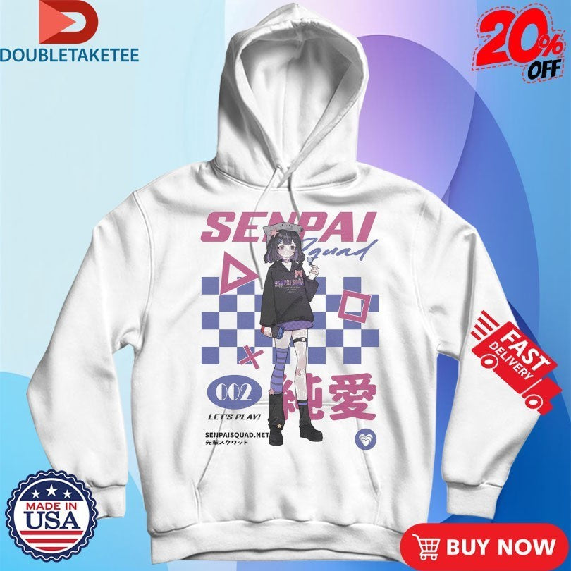 Senpai Squad 002 Gamer Let’s Play Anime Waifu Shirts