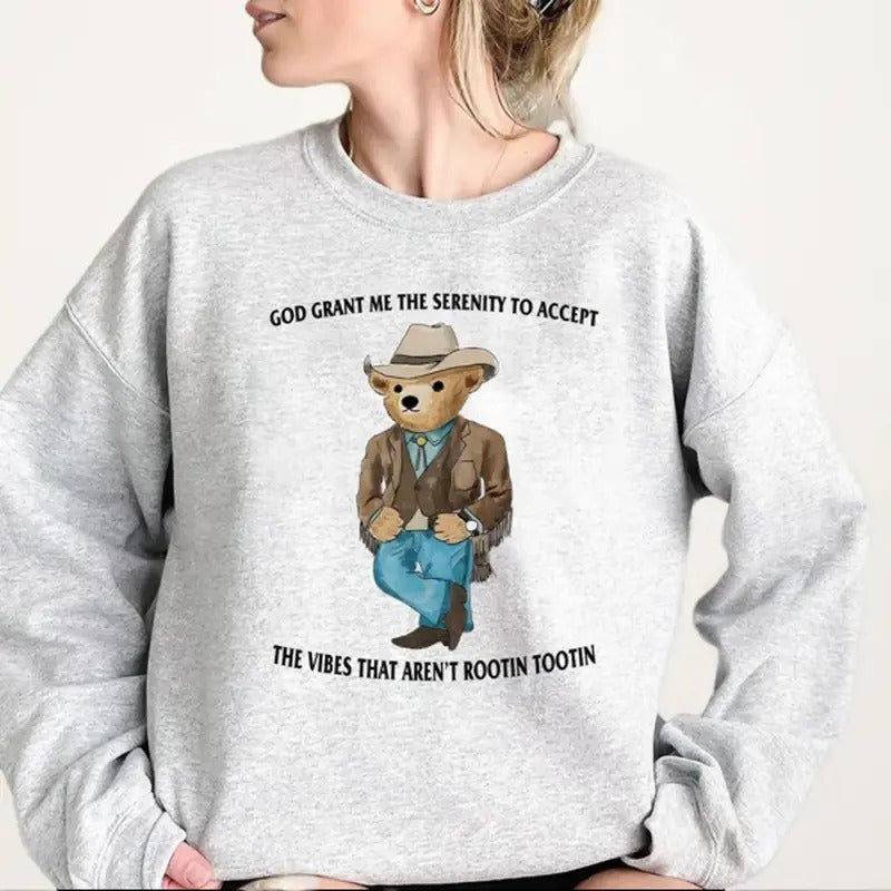 Serenity Bear Crewneck Sweatshirt, Hoodie, T-shirt | UrbanDripWear.com