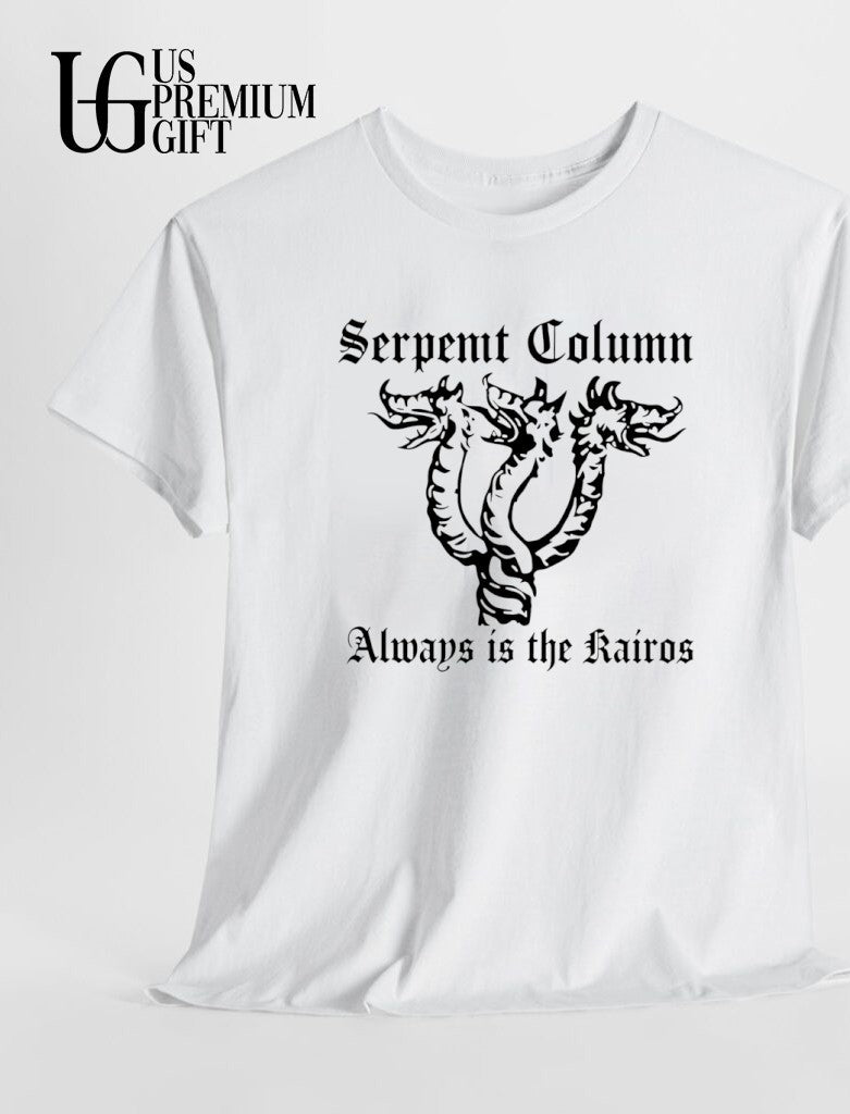 Serpent Column Always Is the Kairos Black Metal shirt