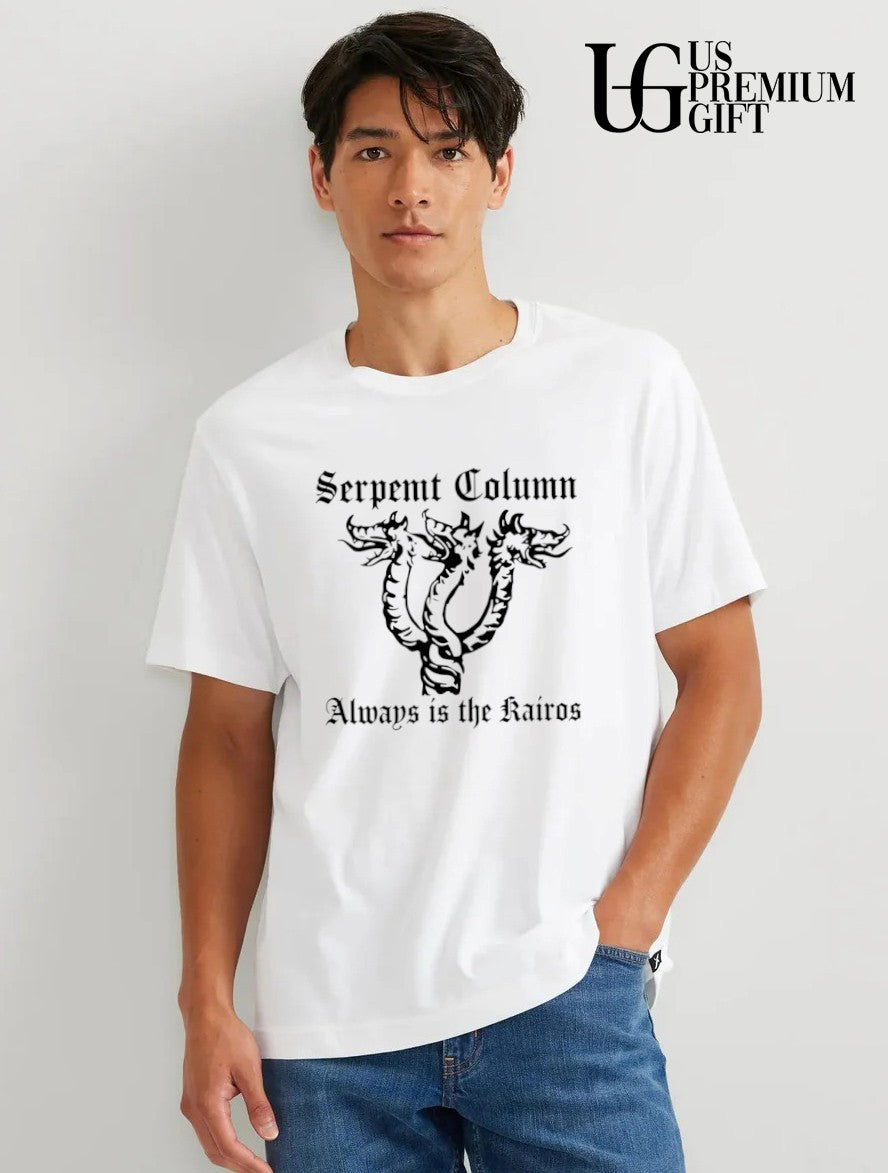 Serpent Column Always Is the Kairos Black Metal shirt