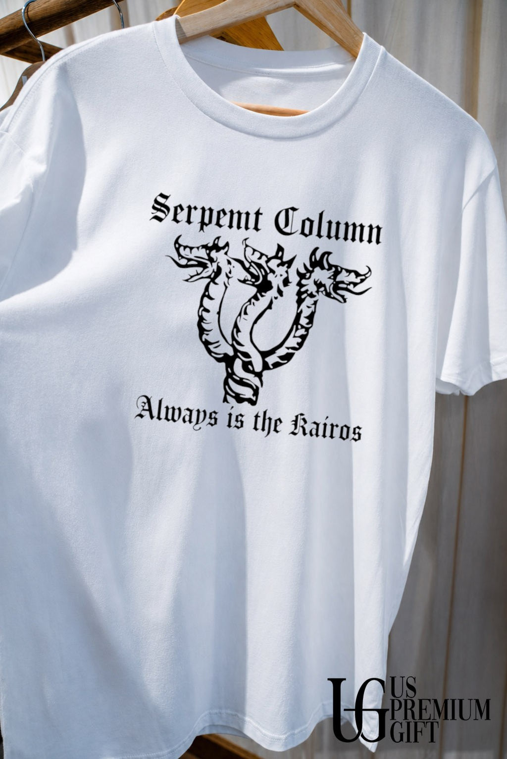 Serpent Column Always Is the Kairos Black Metal shirt
