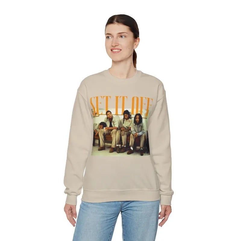 Set It Off Unisex Sweatshirt, Movie Sweatshirt Gift For Fan Cotton Casual T-Shirts, Hoodie | UrbanDripWear.com