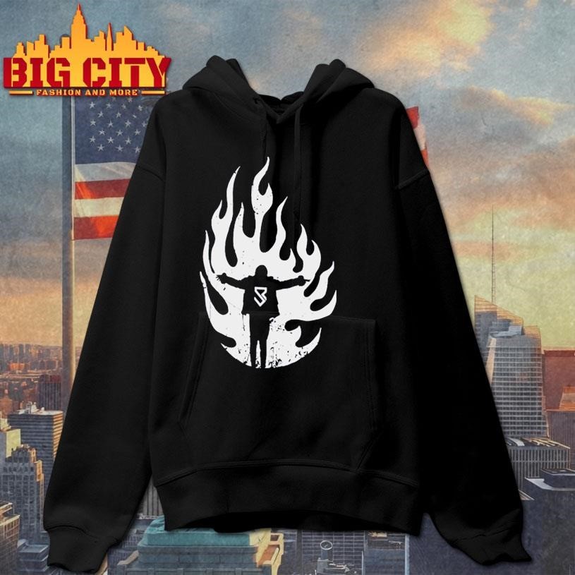 Seth rollins flames shirt