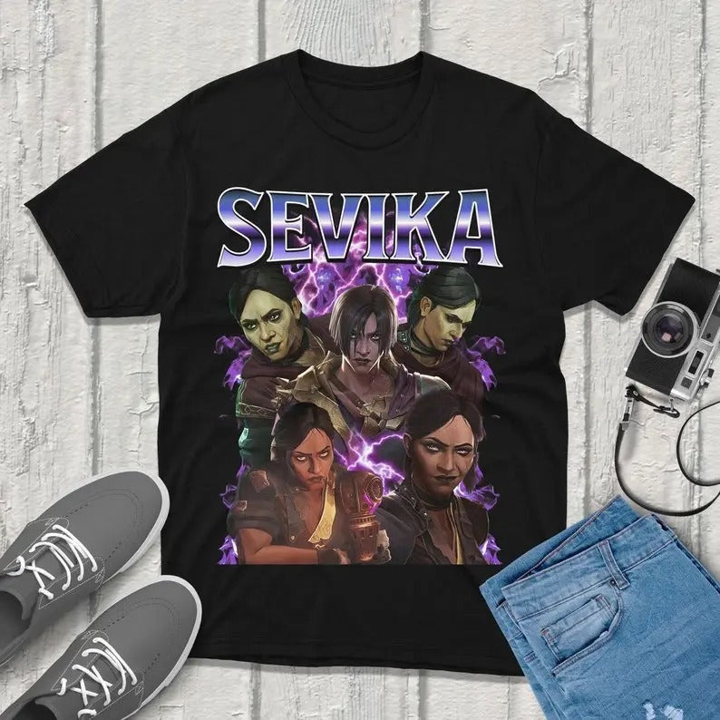 Sevika Arcane 2 T-Shirt Unisex Vintage Streetwear League of Legends Shirt Anime Apparel fanmerch lol Merchandise League...