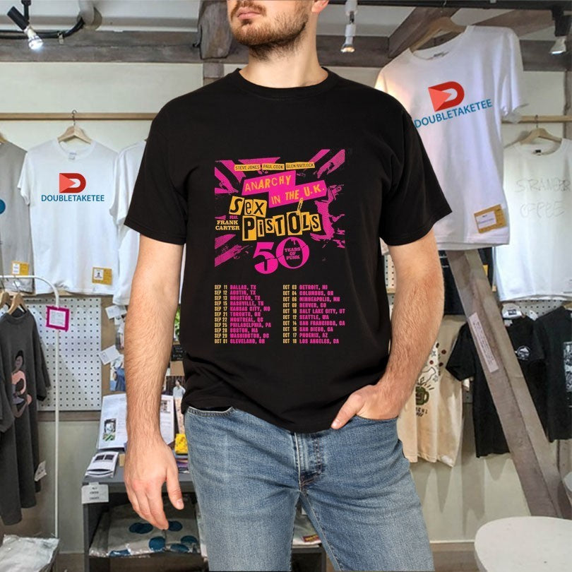 Sex Pistols Anarchy In The UK 50 Years Of Punk 2026 Tour Dates Shirts