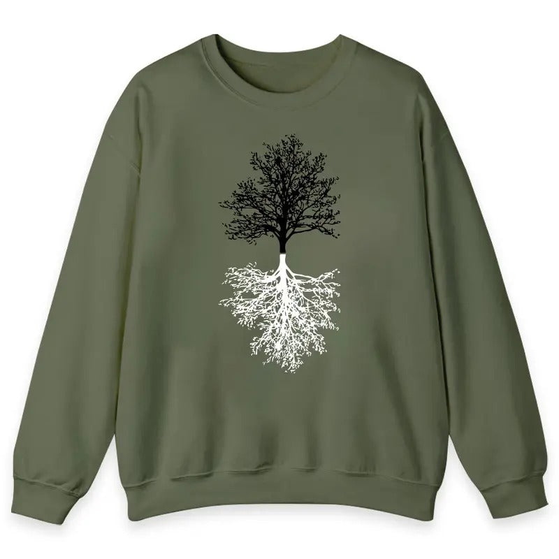 Shadow Tree Pullover,Nature Lover shirt,Yoga shirt Hoodie, Sweatshirt | UrbanDripWear.com