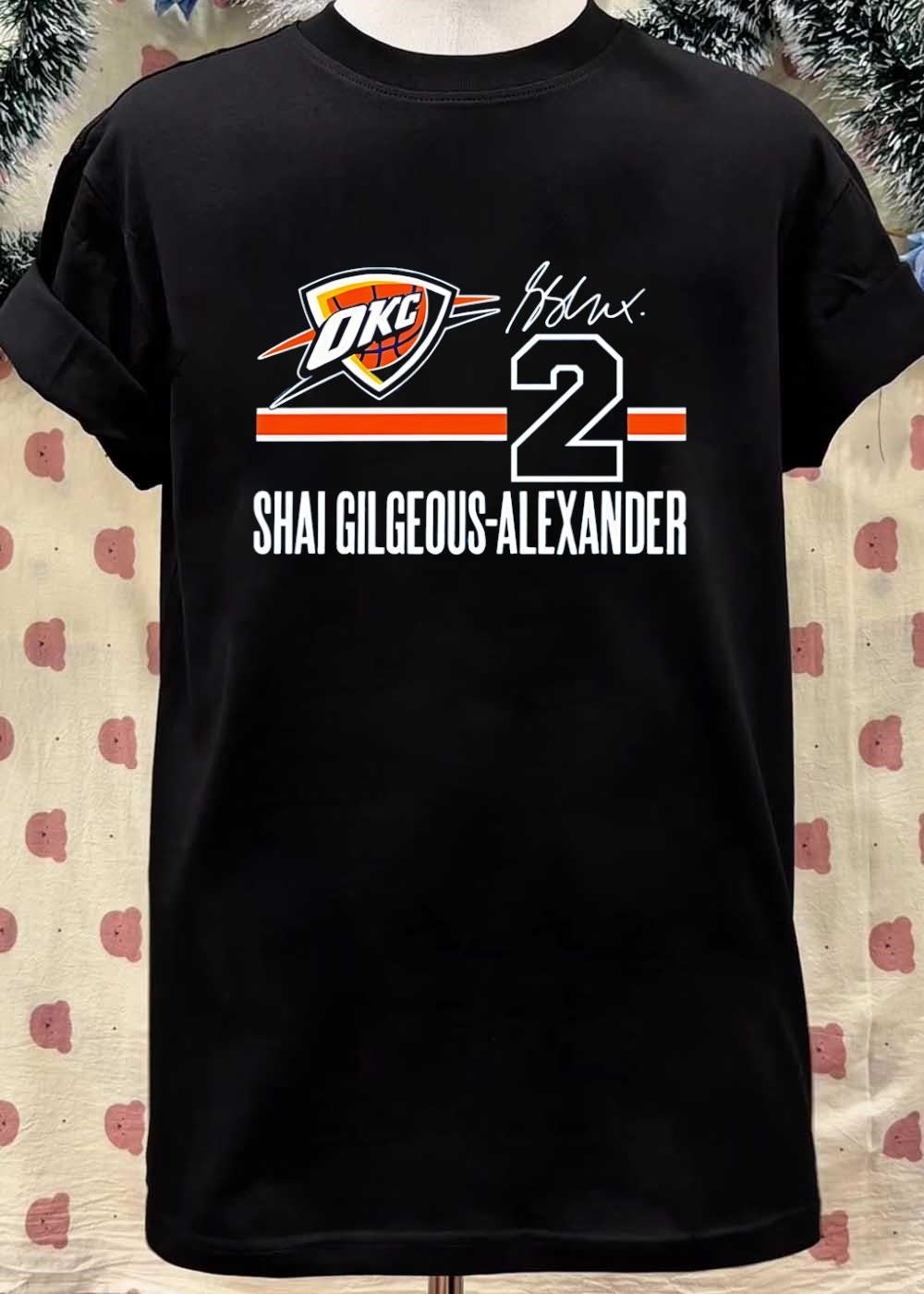 Shai Gilgeous-Alexander Signature OKC Thunder 2 Jersey T-Shirt