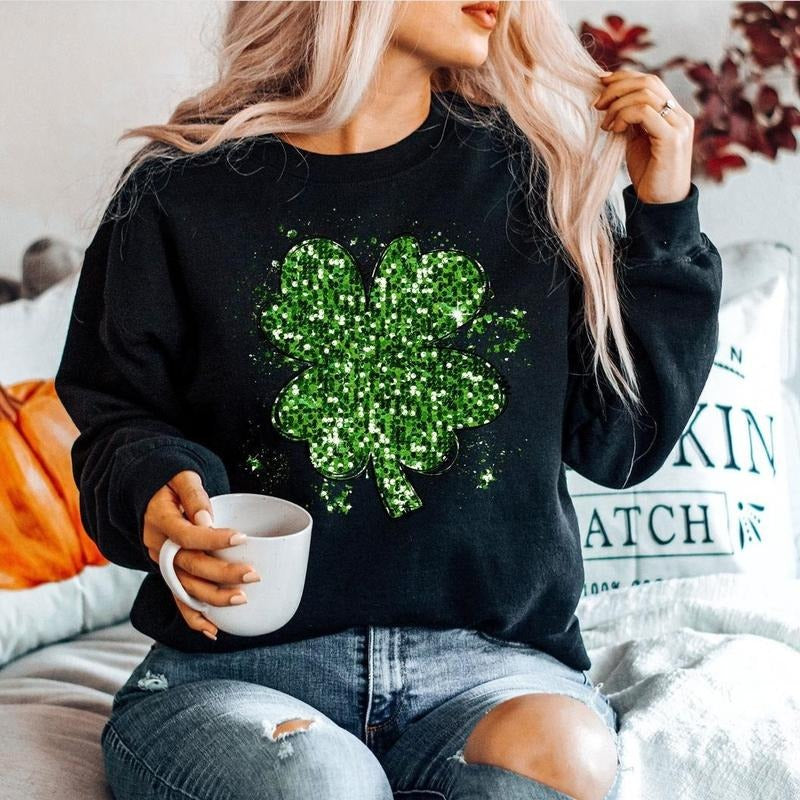 Shamrock Sweatshirt, St Patricks Day Sweatshirt, Irish Sweatshirt T-Shirts, Hoodie | UrbanDripWear.com