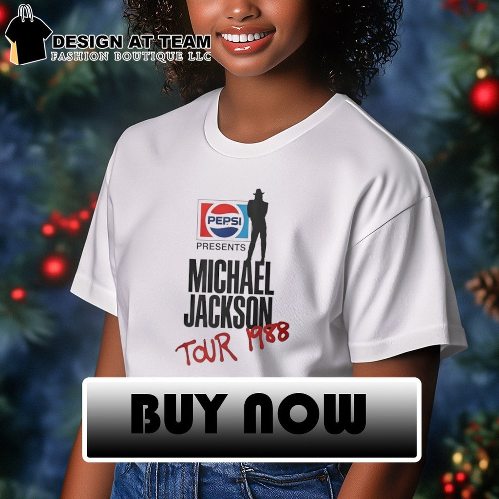 Shareef O’Neal Michael MJ Pepsi Presents Bad Tour 1988 shirt