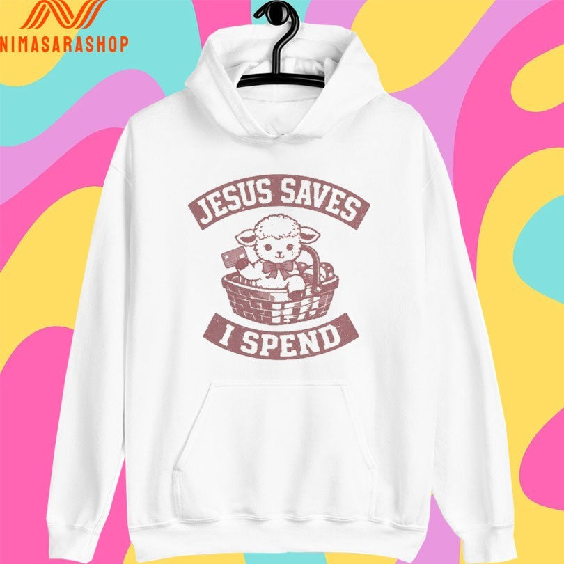 Sheep Cute Jesus Saves I Spend Shirts