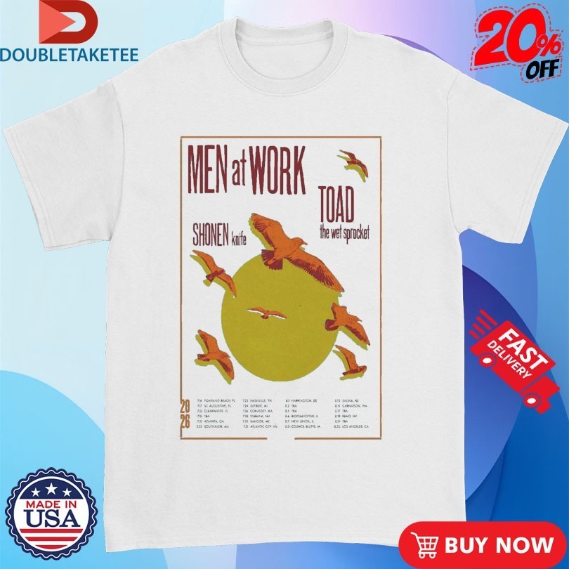 Shonen Knife Men At Work Toad The Wet Sprocket Tour Us 2026 Shirts