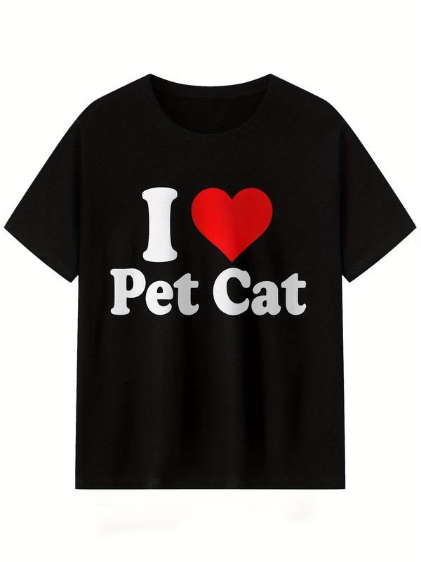 Short Sleeve Round Neck Cat Lover Men T-Shirt Graphic Streetwear Hoodie, Sweatshirt | UrbanDripWear.com