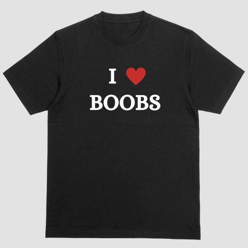 Short sleeve shirt, I LOVE BOOBS Hoodie, Sweatshirt | UrbanDripWear.com