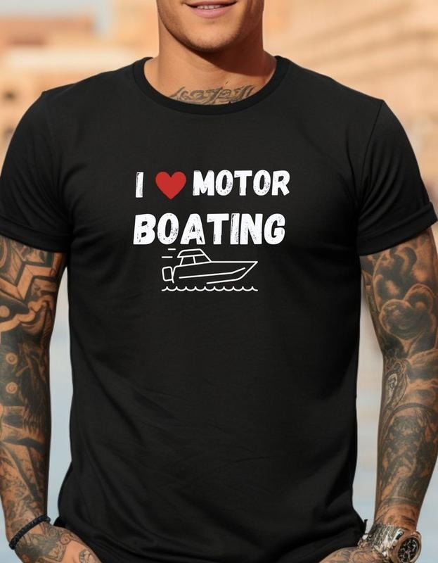 Short sleeve shirt, I LOVE MOTOR BOATING Hoodie, Sweatshirt | UrbanDripWear.com