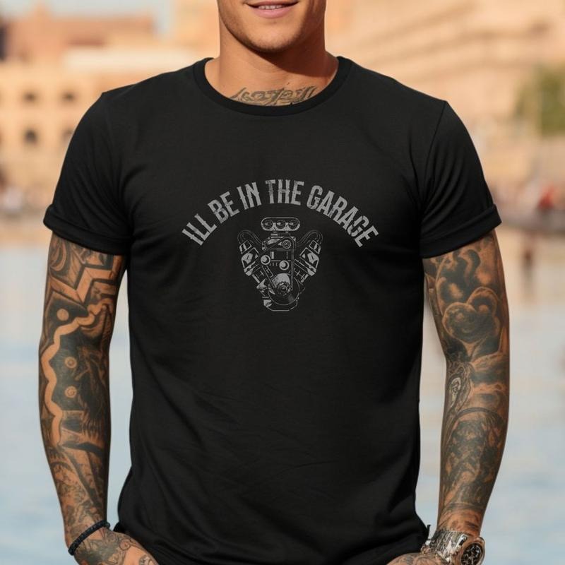 Short sleeve shirt, ILL BE IN THE GARAGE Hoodie, Sweatshirt | UrbanDripWear.com