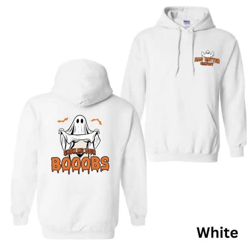 Show Me Your Boobies T-Shirt, Halloween Shirt, Full Size, Full Size, Tee Print Hoodie, Sweatshirt | UrbanDripWear.com