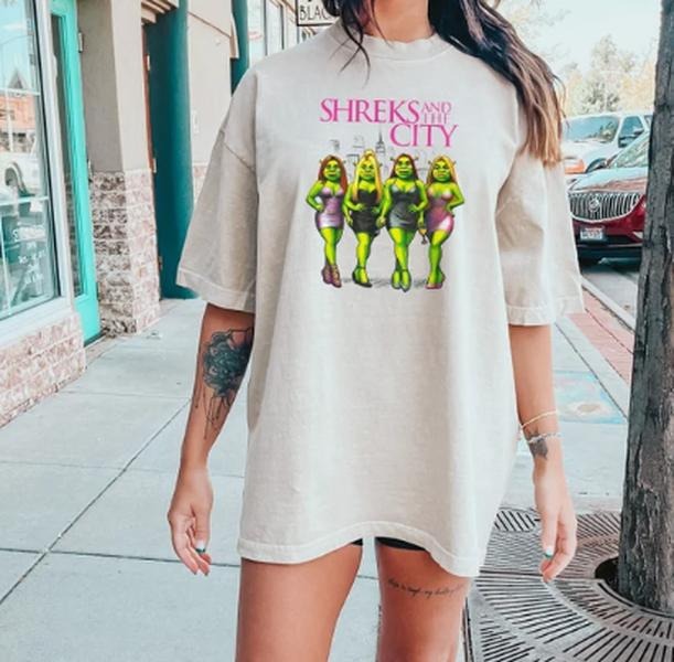 Shreks And The City Shirt, Shrek Funny Trending Sweatshirt, Shrek Face Meme , Funny Shirt Hoodie | UrbanDripWear.com